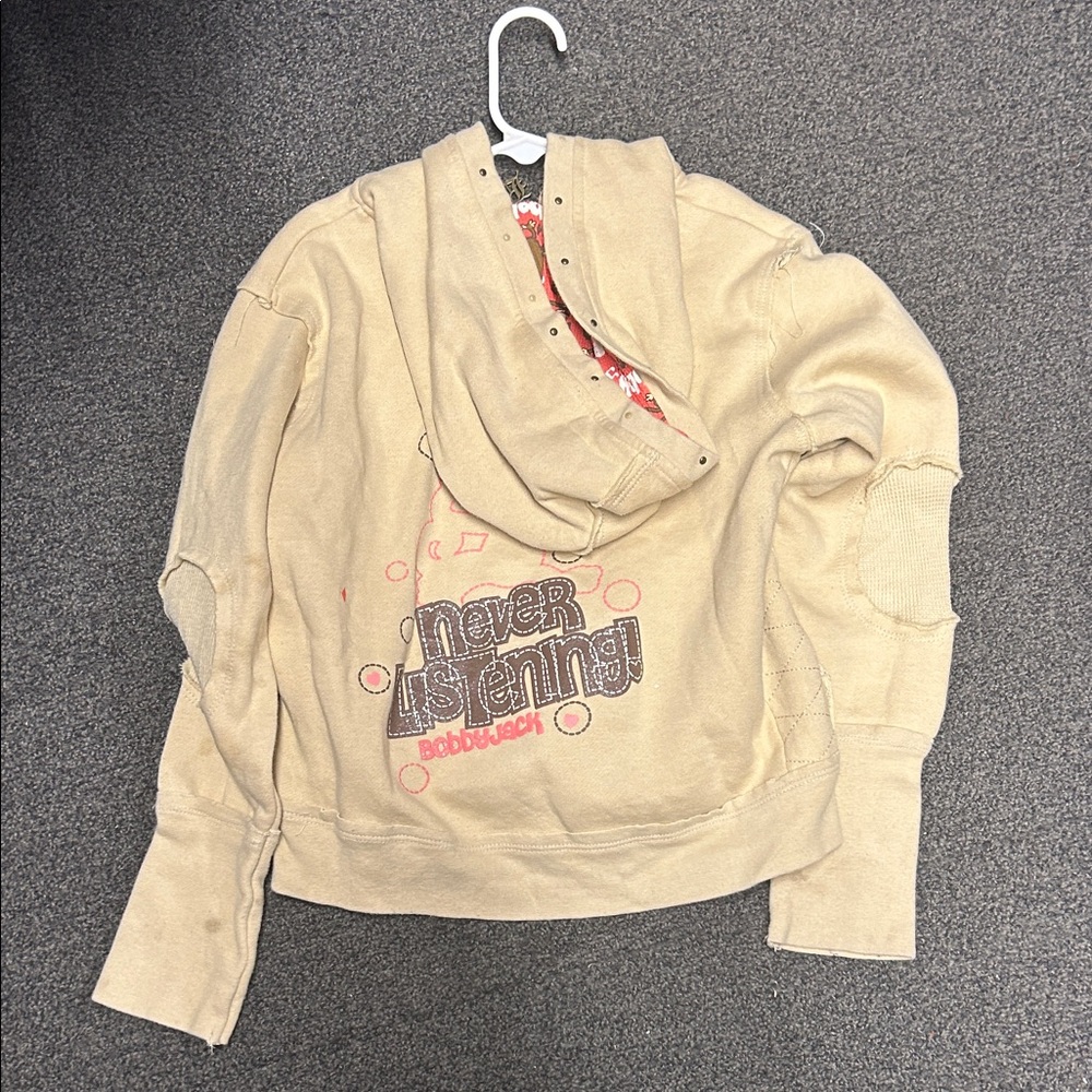 Original Bobby Jack Kids Beige Graphic Hoodie - Picture 3 of 7